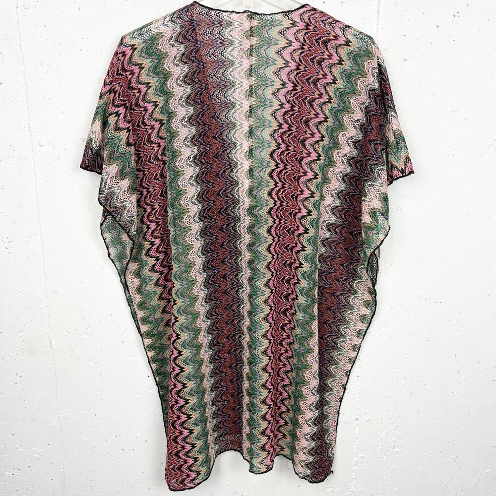 Becca by Rebecca Virtue Solstice Crochet Tunic Stripe Swim Cover Up Size XS - Picture 3 of 10